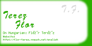 terez flor business card